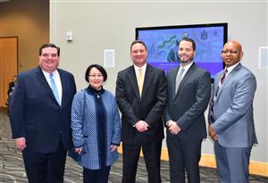 Madison City Board of Education members with Superintendent Robby Parker and Assistant Superintendent Eric Terrell 